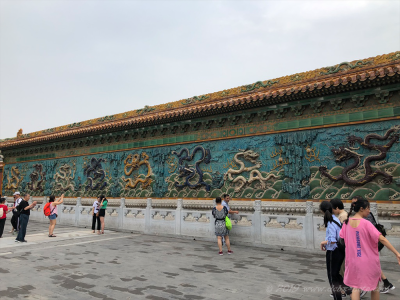 北京、故宮の九龍壁